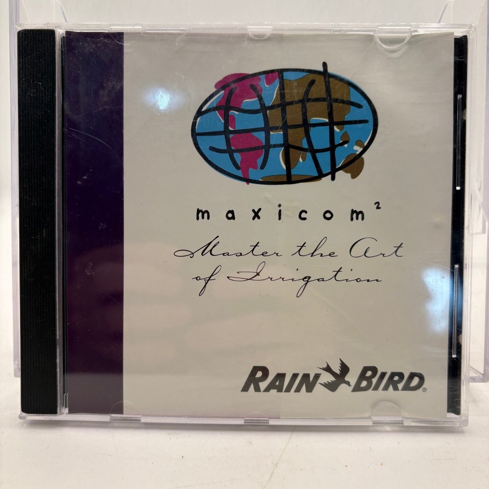 Rain Bird Maxicom 2 Central Control System Irrigation Software CD-ROM 1997